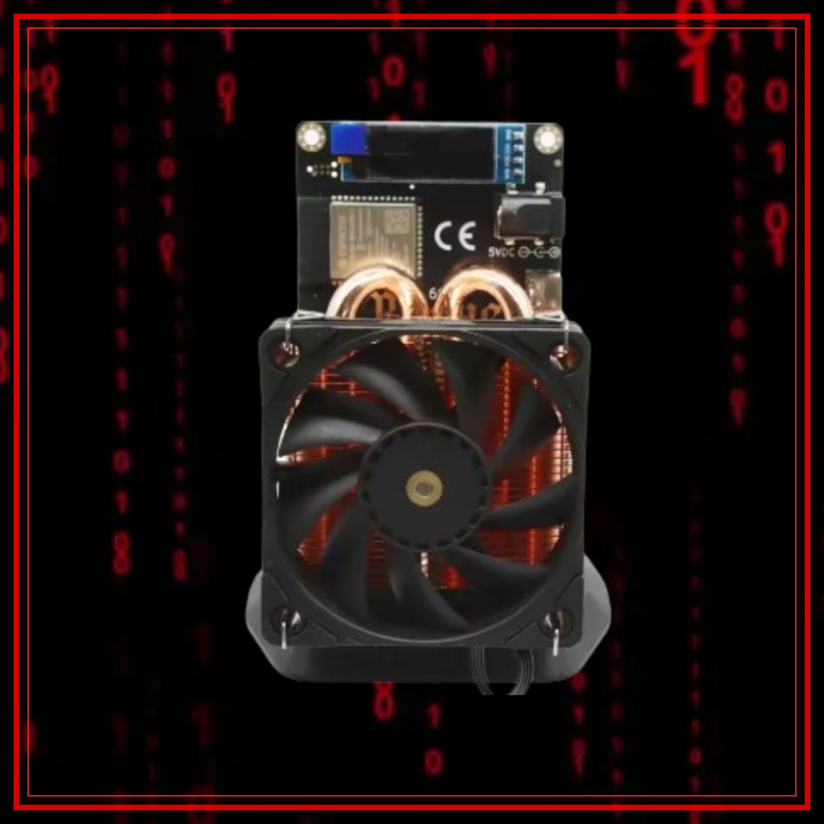 Bitaxe Gamma Copper 1.8 TH/s Bitcoin miner front view