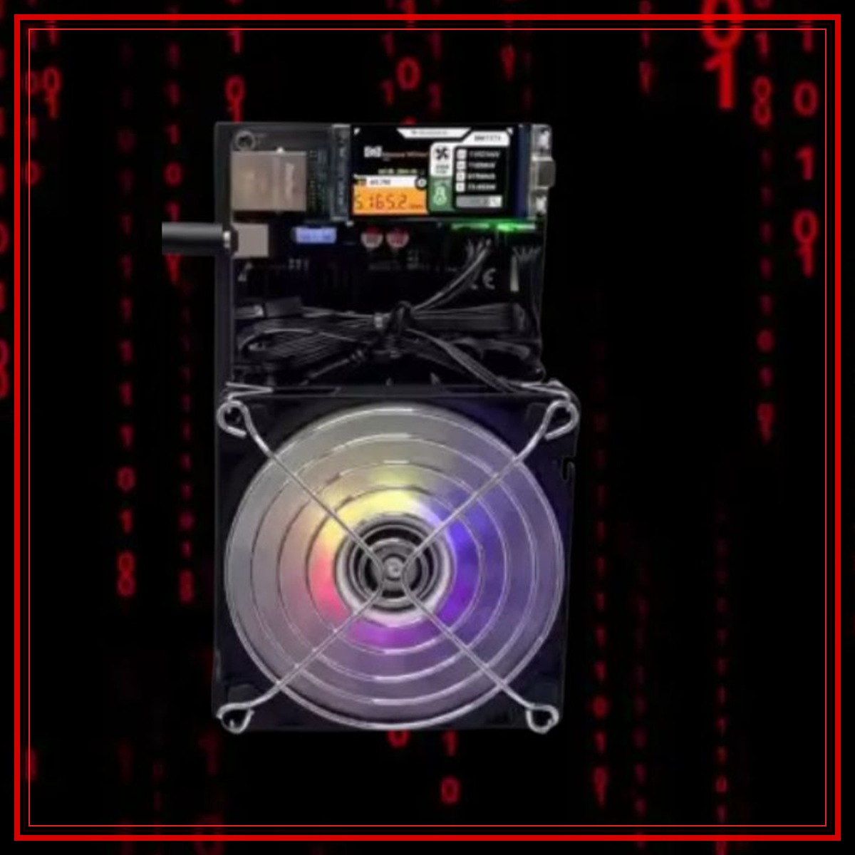 Nexus S1 5TH/s rear fan Bitcoin miner front view